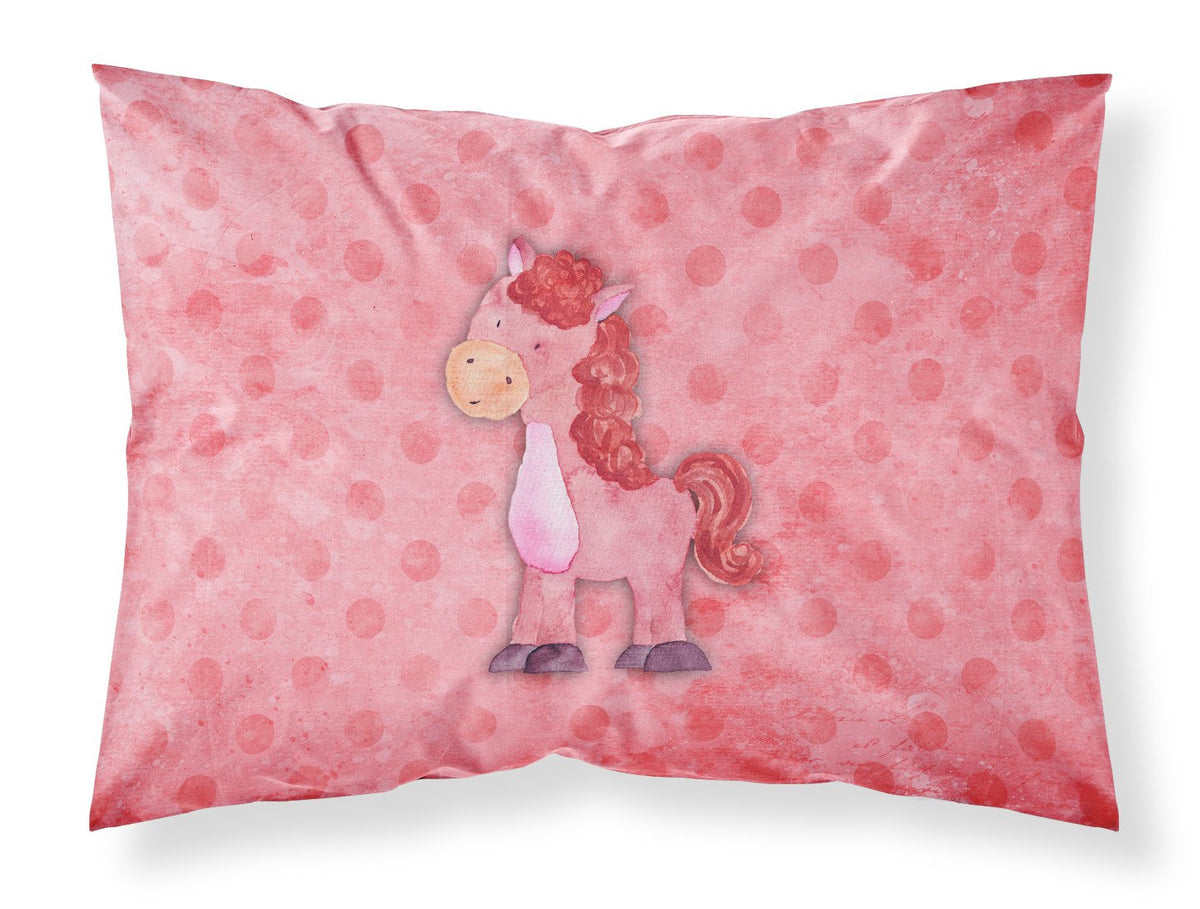 Polkadot Horse Watercolor Fabric Standard Pillowcase BB7379PILLOWCASE by Caroline&#39;s Treasures