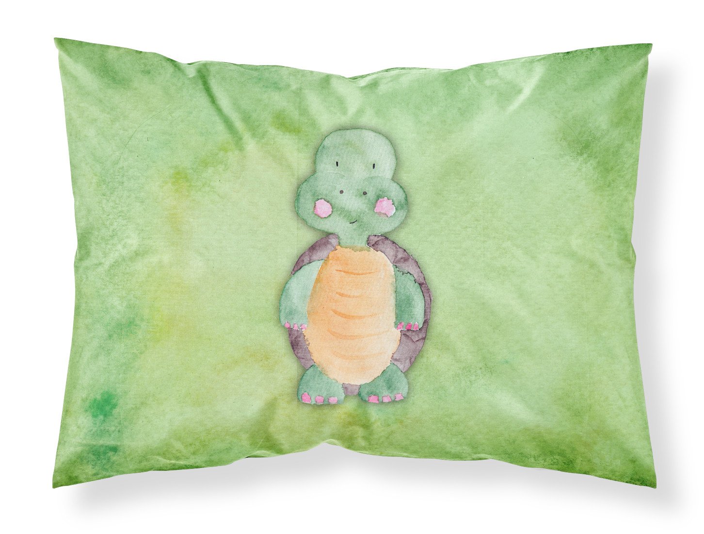 Turtle Watercolor Fabric Standard Pillowcase BB7382PILLOWCASE by Caroline's Treasures