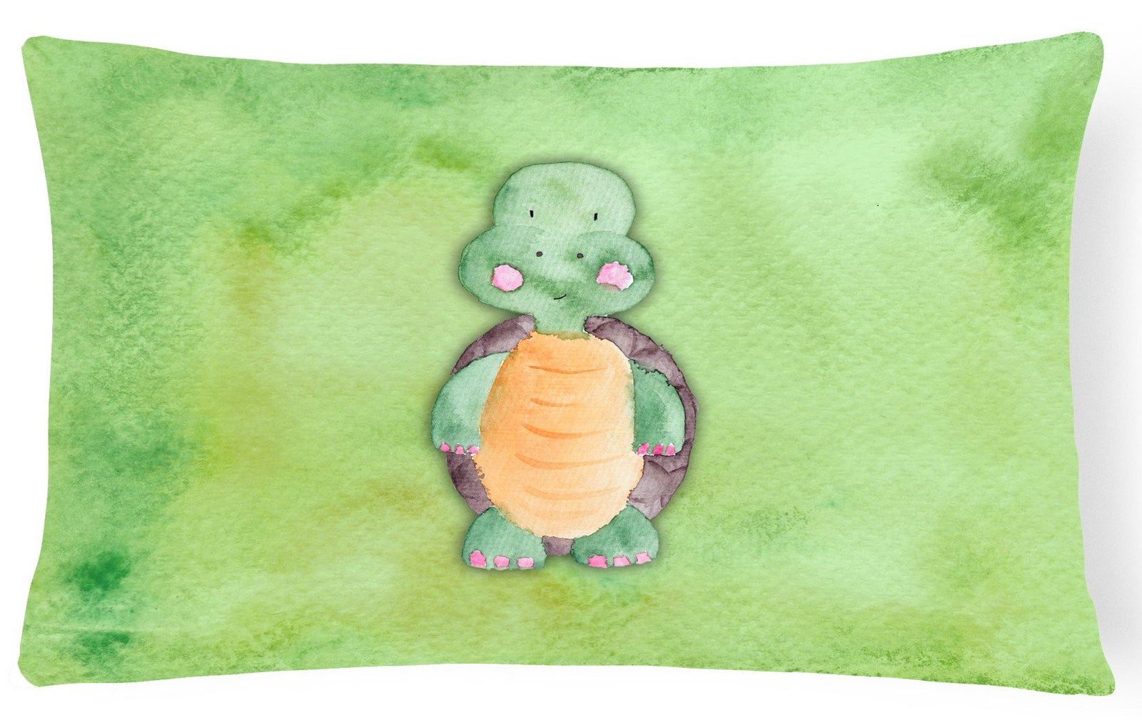 Turtle Watercolor Canvas Fabric Decorative Pillow BB7382PW1216 by Caroline's Treasures