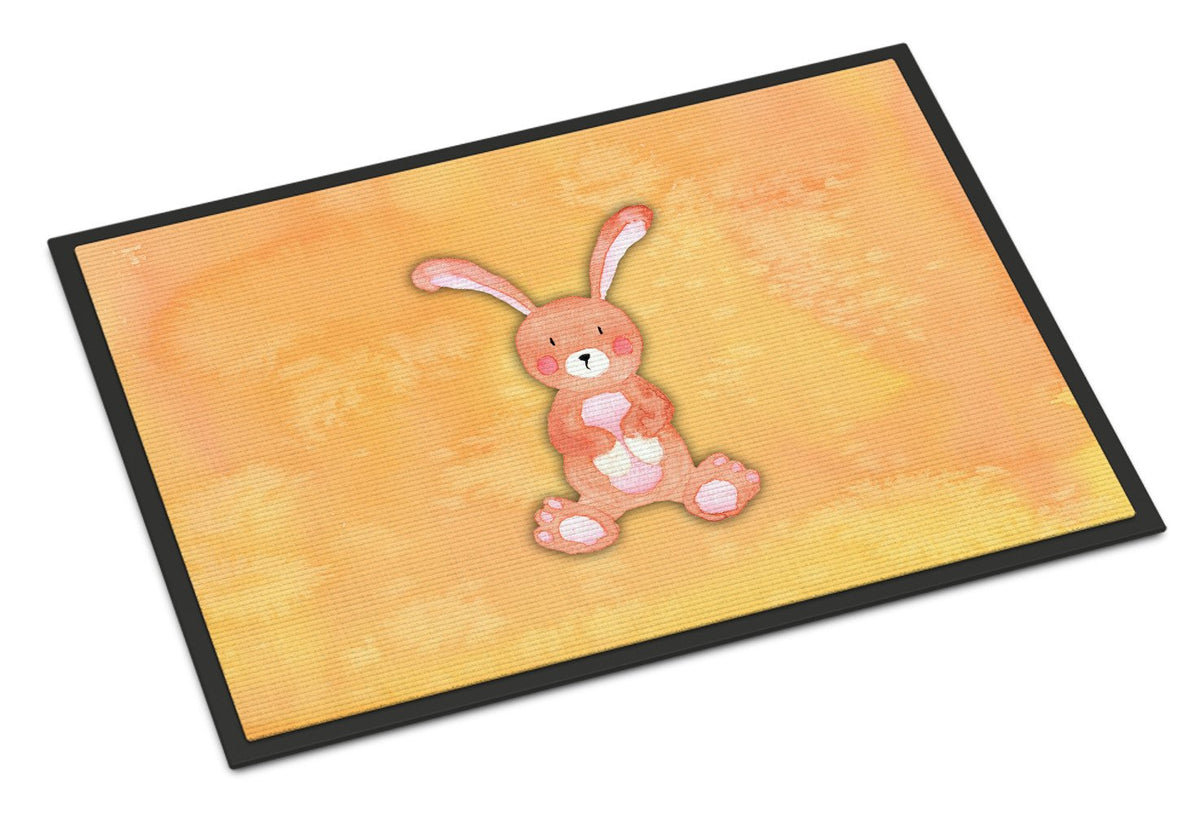Rabbit Watercolor Indoor or Outdoor Mat 24x36 BB7383JMAT by Caroline&#39;s Treasures