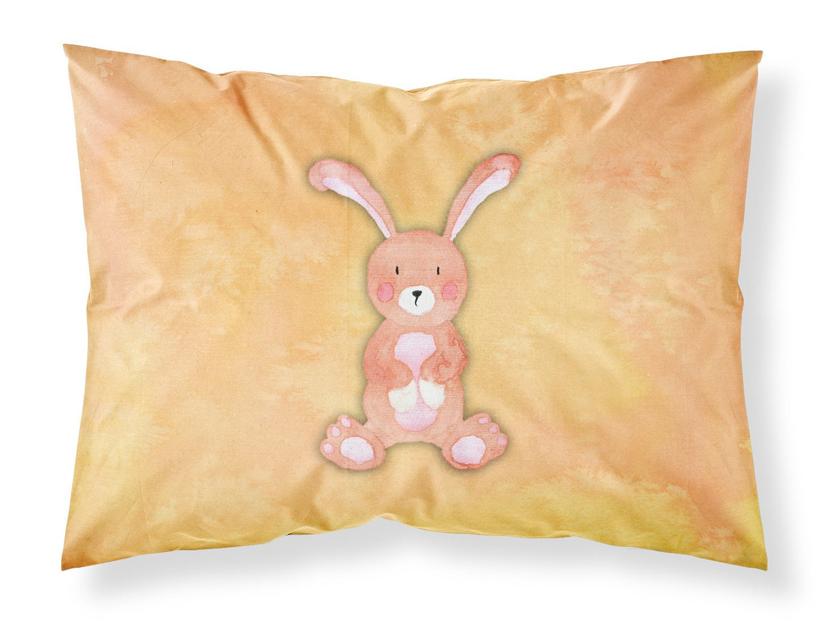 Rabbit Watercolor Fabric Standard Pillowcase BB7383PILLOWCASE by Caroline&#39;s Treasures