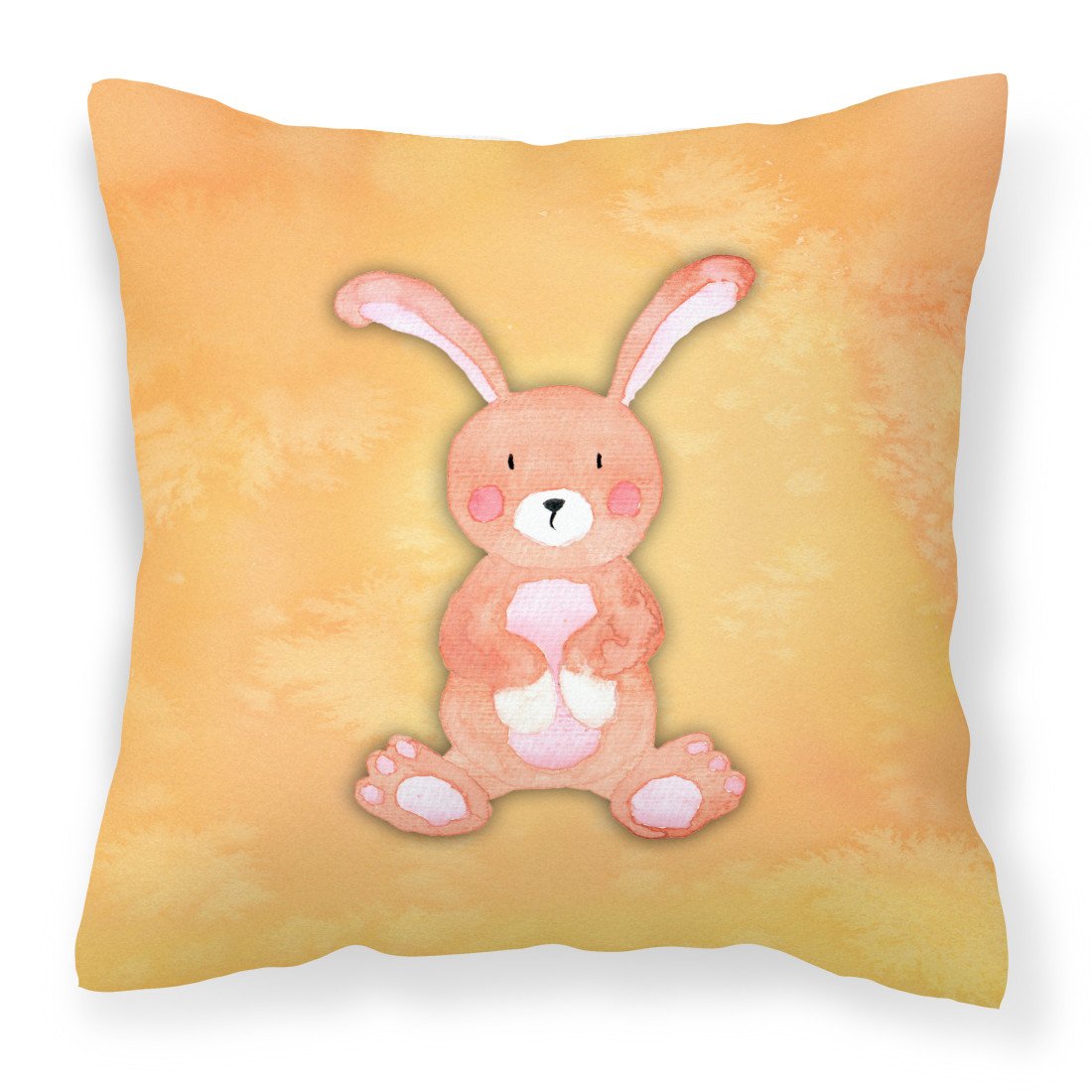 Rabbit Watercolor Fabric Decorative Pillow BB7383PW1818 by Caroline&#39;s Treasures