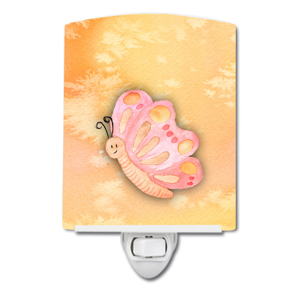 Butterfly Watercolor Ceramic Night Light BB7384CNL - the-store.com