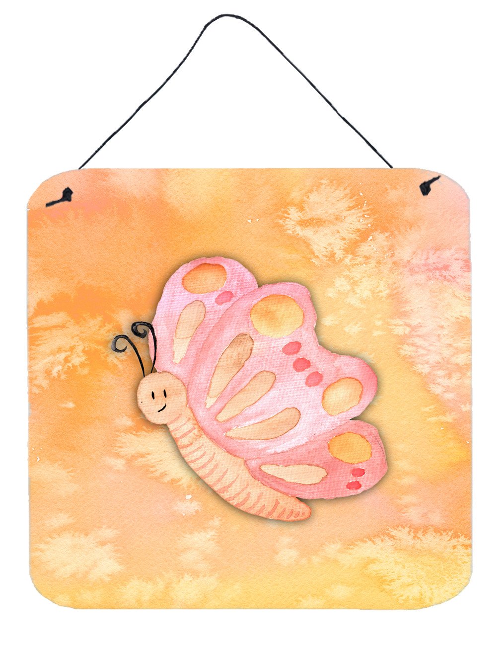 Butterfly Watercolor Wall or Door Hanging Prints BB7384DS66 by Caroline's Treasures