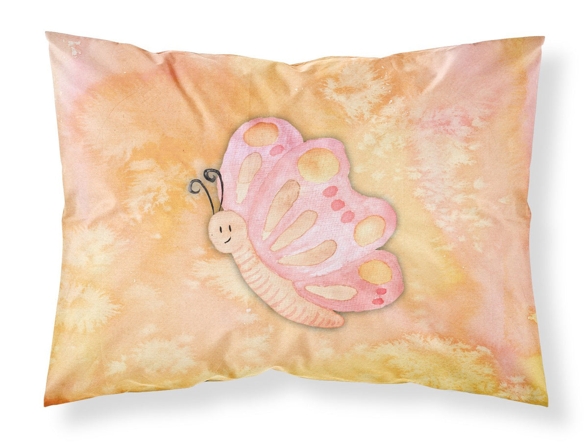Butterfly Watercolor Fabric Standard Pillowcase BB7384PILLOWCASE by Caroline&#39;s Treasures