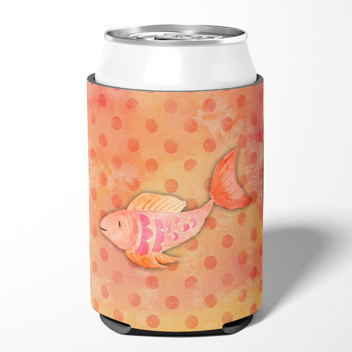Orange Fish Watercolor Can or Bottle Hugger BB7387CC  the-store.com.