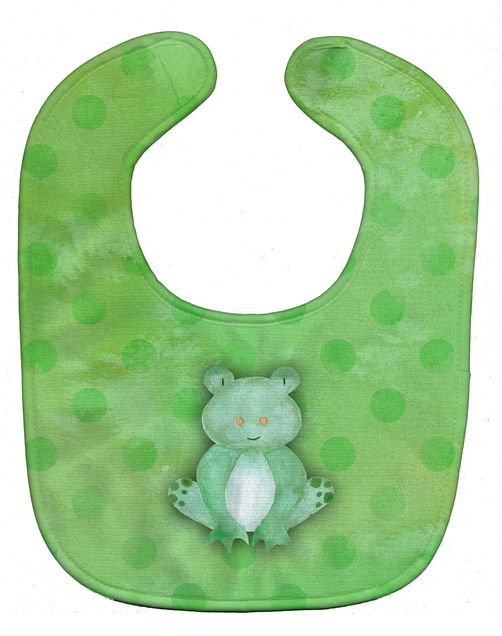 Polkadot Frog Watercolor Baby Bib BB7388BIB - the-store.com