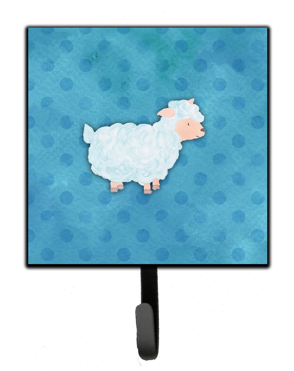 Polkadot Sheep Lamb Watercolor Leash or Key Holder BB7390SH4 by Caroline&#39;s Treasures
