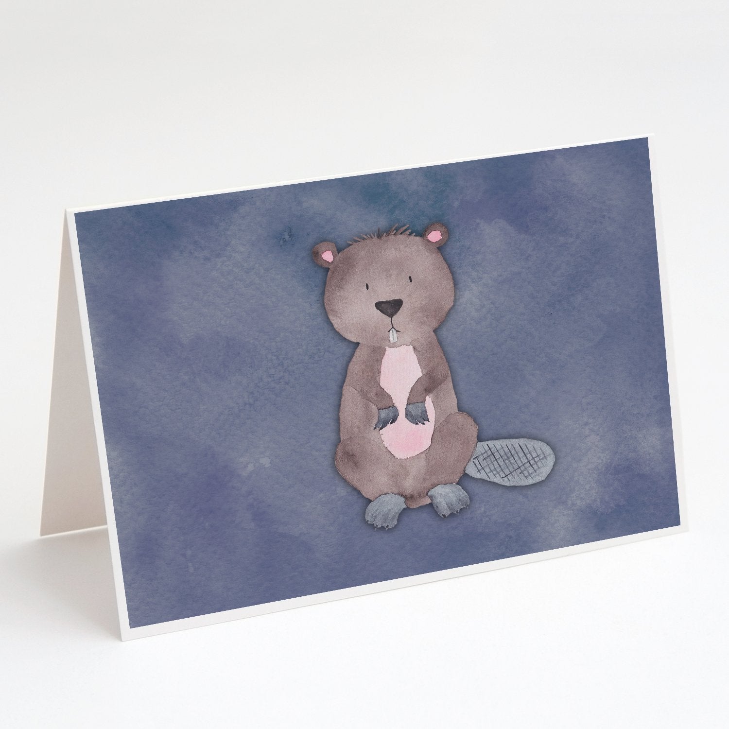 Buy this Beaver Watercolor Greeting Cards and Envelopes Pack of 8