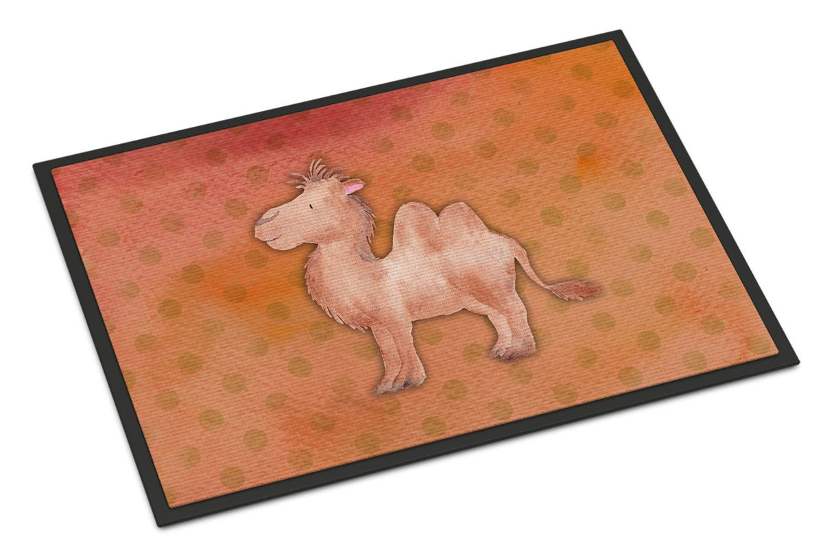 Polkadot Camel Watercolor Indoor or Outdoor Mat 24x36 BB7393JMAT by Caroline&#39;s Treasures