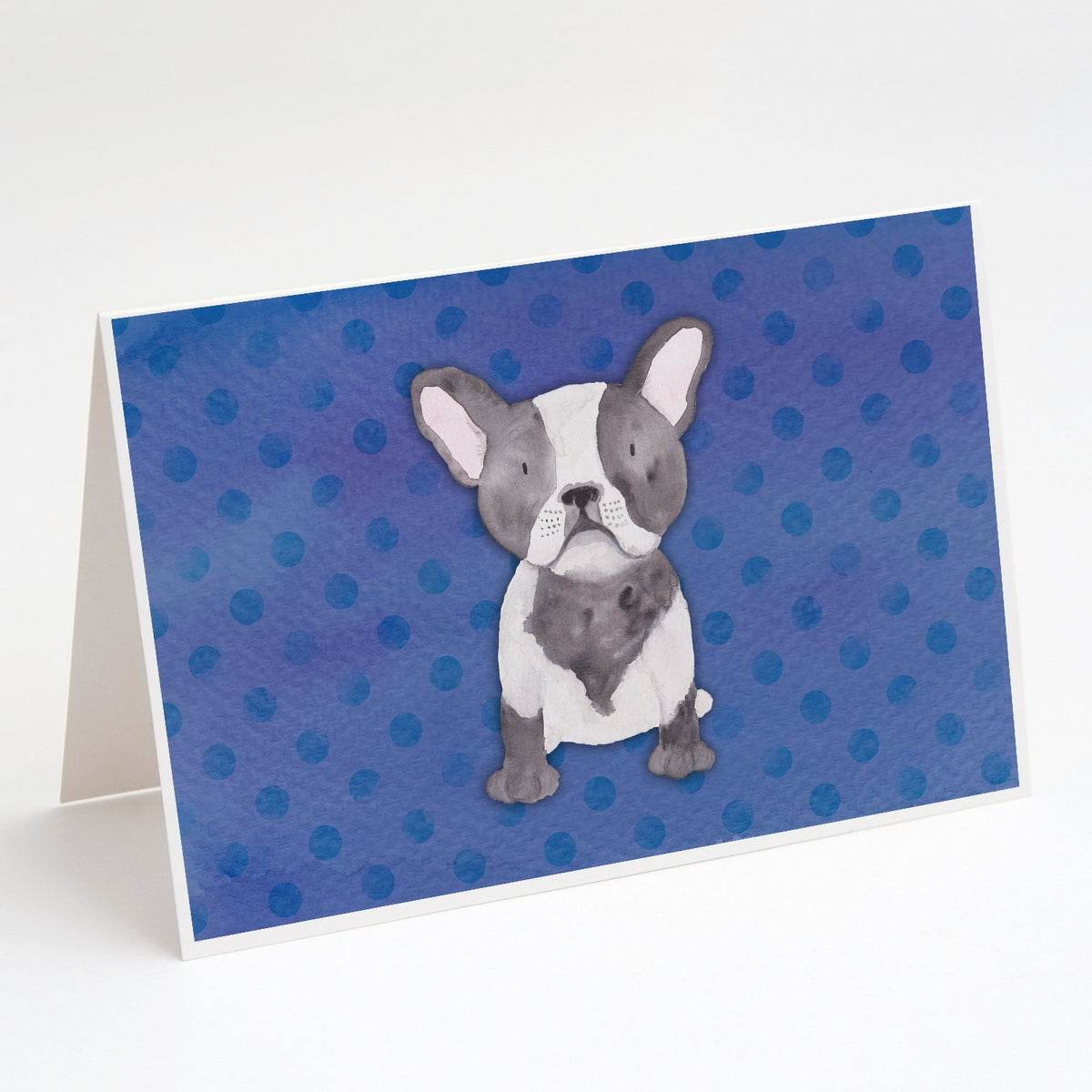 Buy this French Bulldog Polkadot Watercolor Greeting Cards and Envelopes Pack of 8