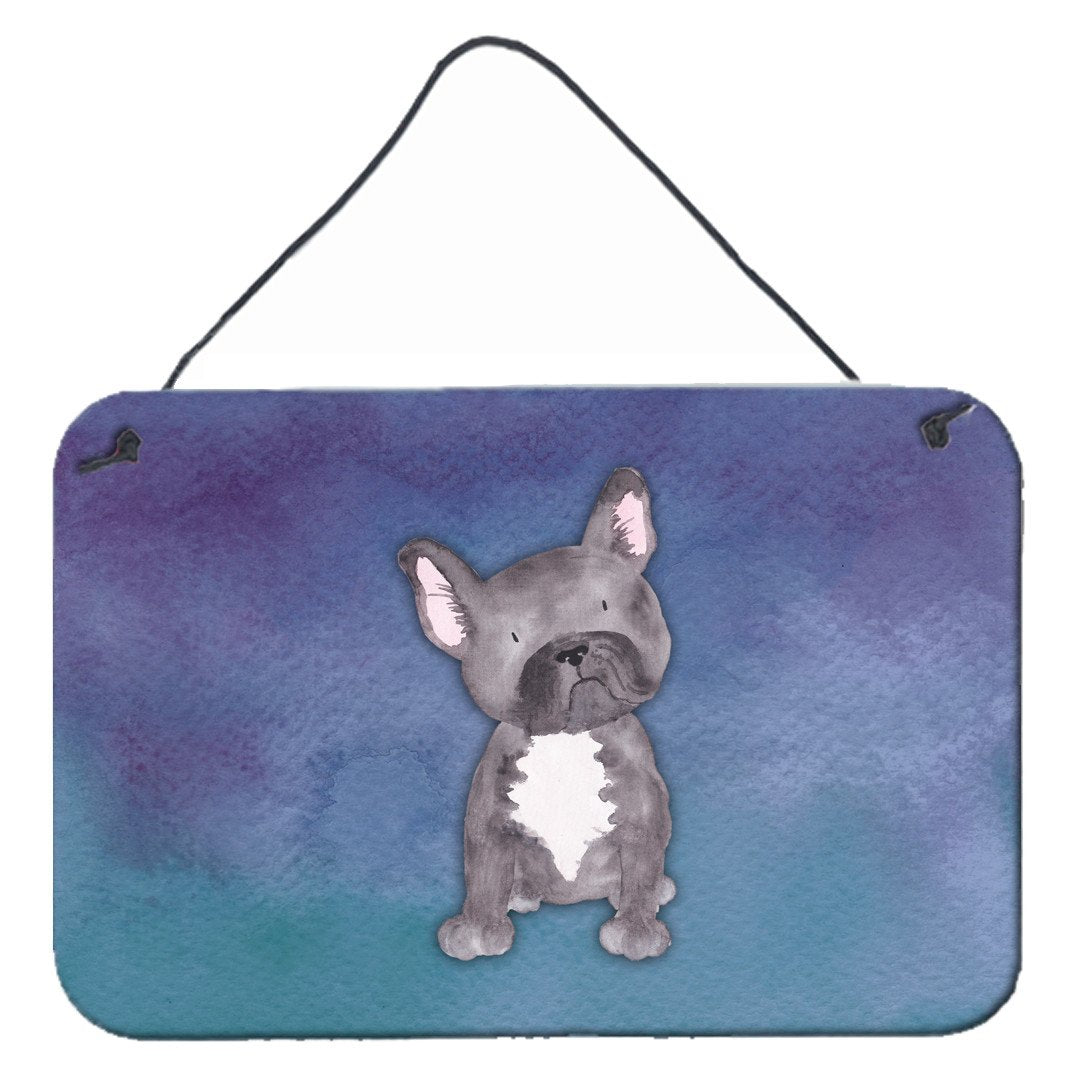 French Bulldog Watercolor Wall or Door Hanging Prints BB7395DS812 by Caroline&#39;s Treasures