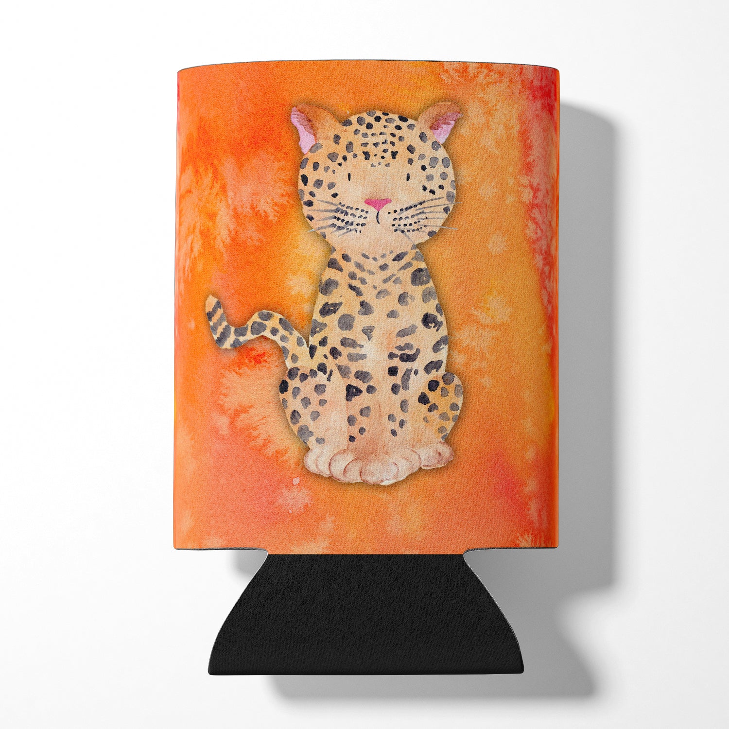 Leopard Watercolor Can or Bottle Hugger BB7396CC  the-store.com.