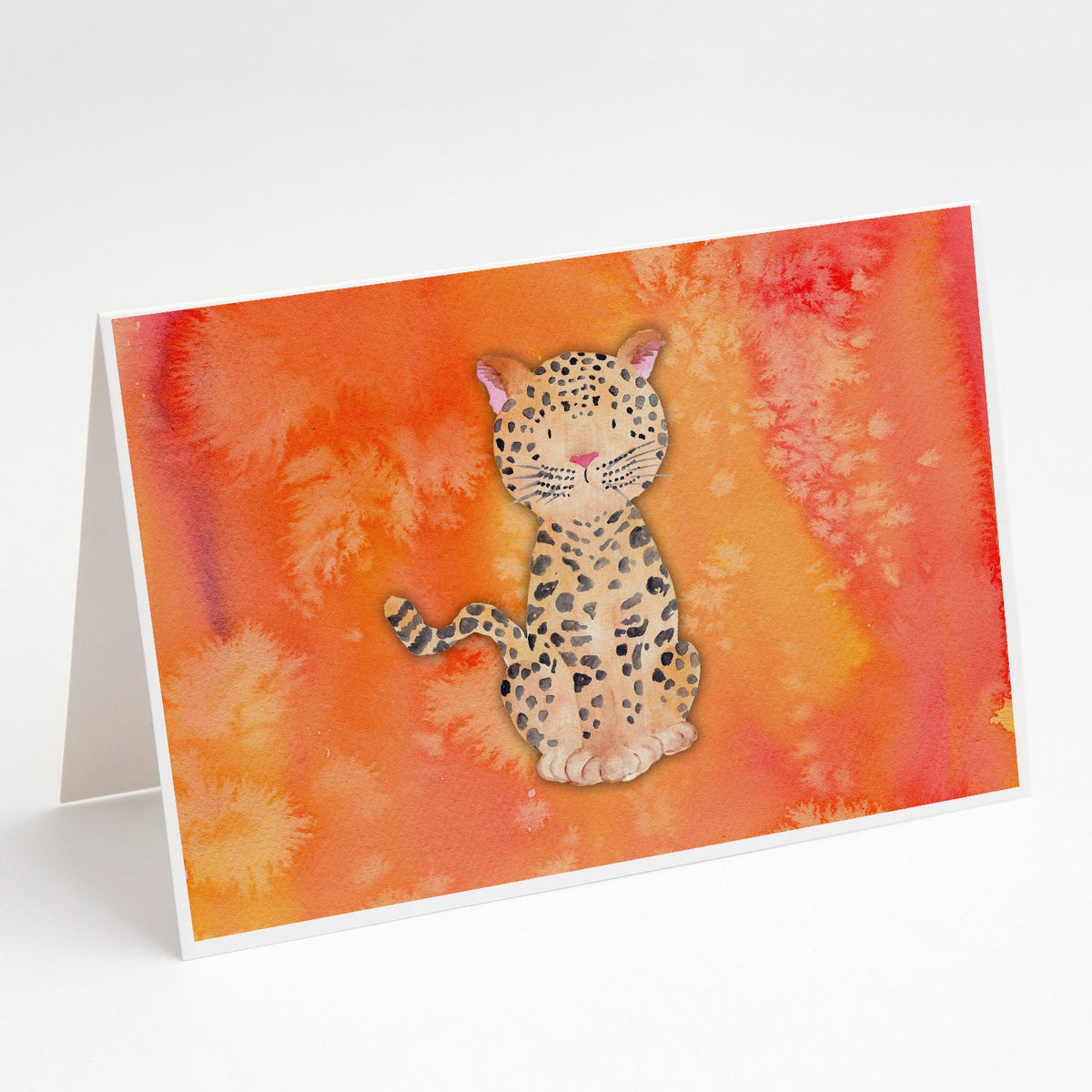 Buy this Leopard Watercolor Greeting Cards and Envelopes Pack of 8