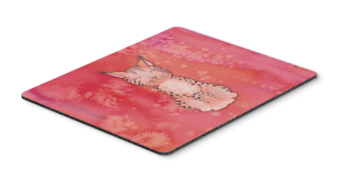 Lynx Watercolor Mouse Pad, Hot Pad or Trivet BB7397MP by Caroline&#39;s Treasures