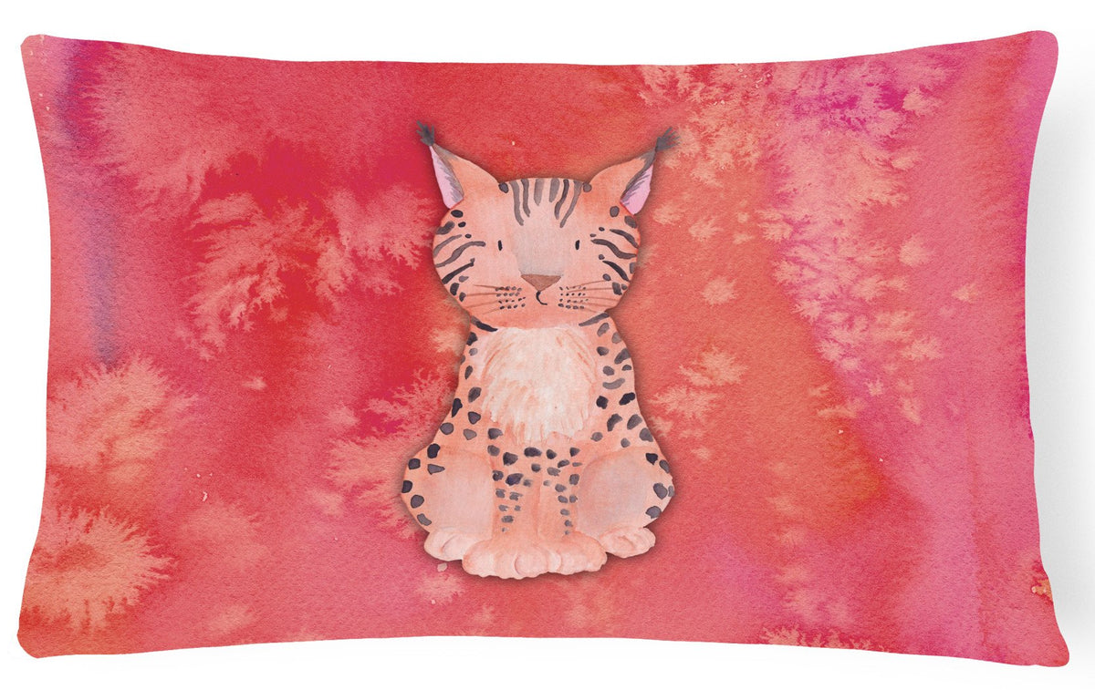 Lynx Watercolor Canvas Fabric Decorative Pillow BB7397PW1216 by Caroline&#39;s Treasures