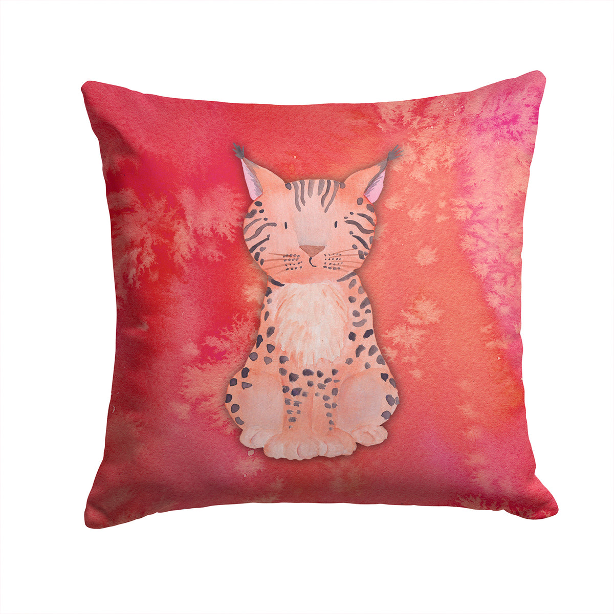 Lynx Watercolor Fabric Decorative Pillow BB7397PW1414 - the-store.com