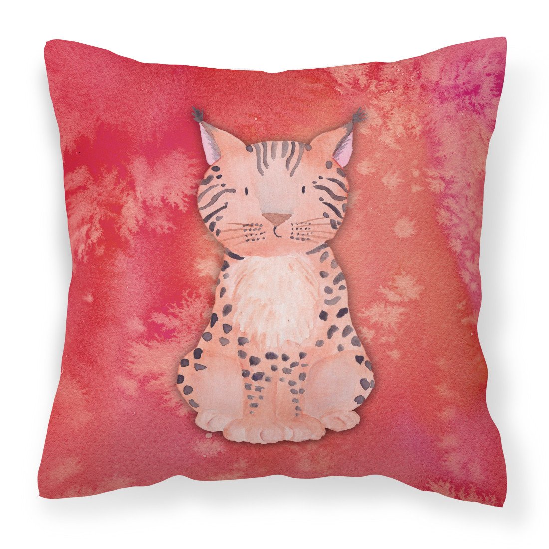 Lynx Watercolor Fabric Decorative Pillow BB7397PW1818 by Caroline&#39;s Treasures