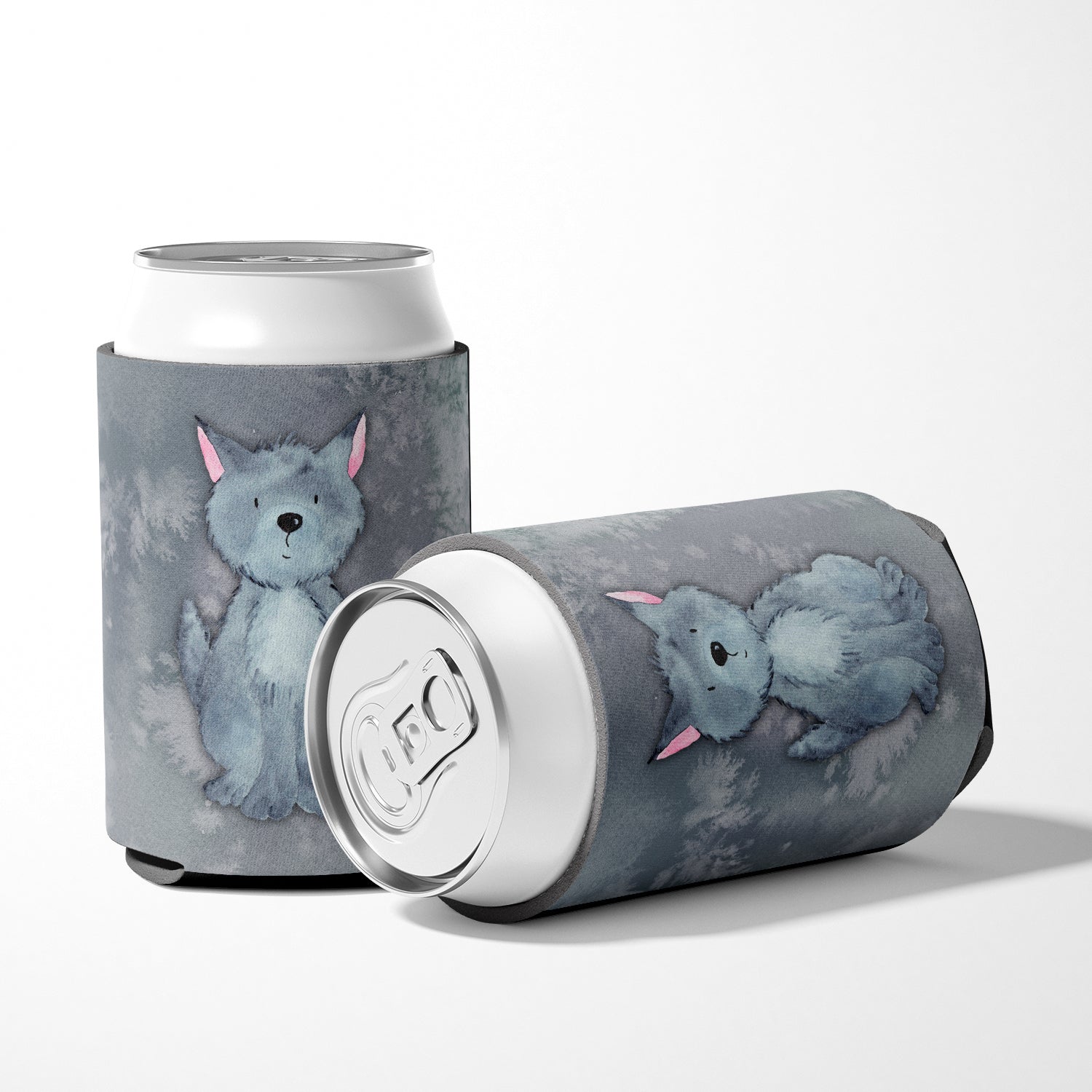Wolf Watercolor Can or Bottle Hugger BB7398CC  the-store.com.