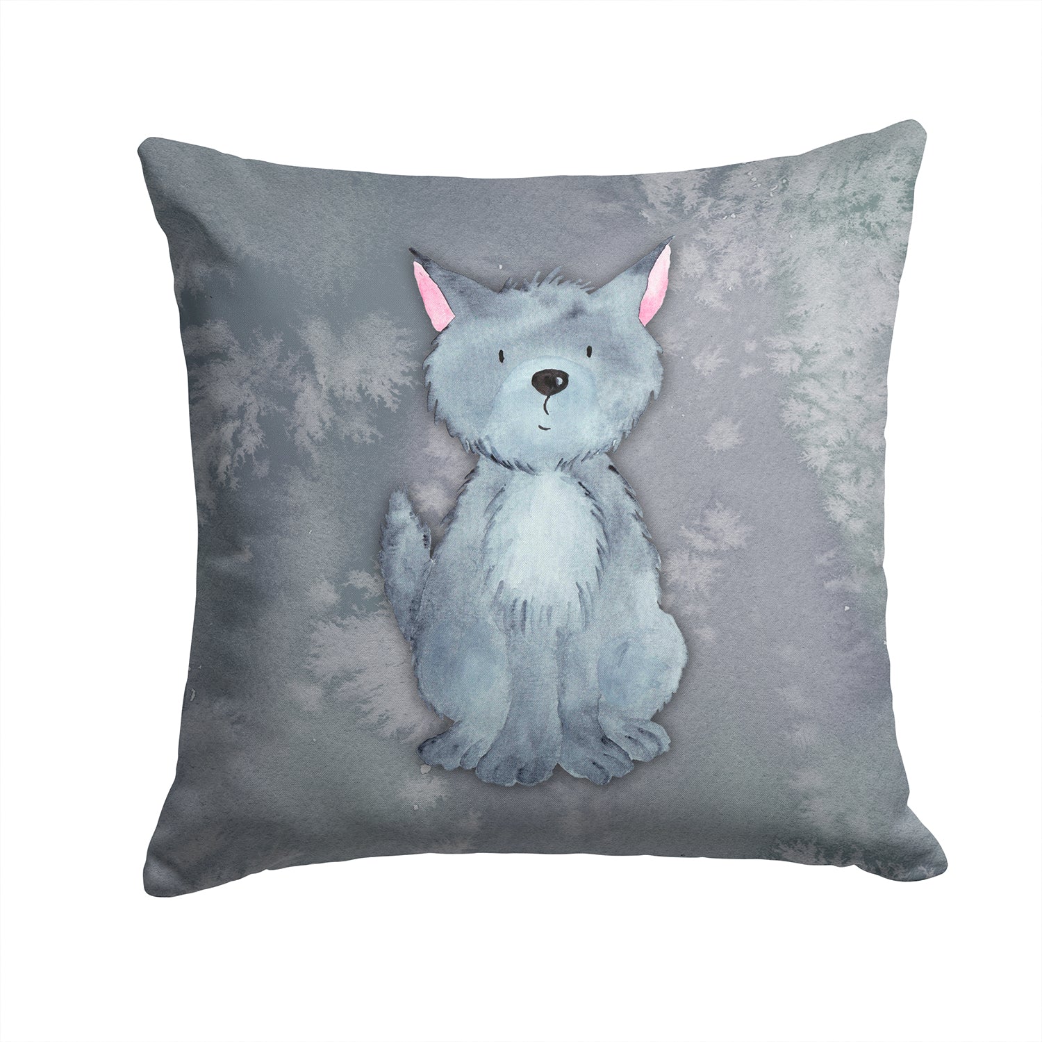Wolf Watercolor Fabric Decorative Pillow BB7398PW1414 - the-store.com