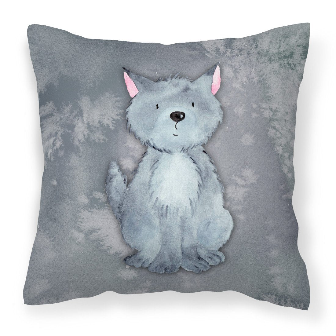 Wolf Watercolor Fabric Decorative Pillow BB7398PW1818 by Caroline&#39;s Treasures