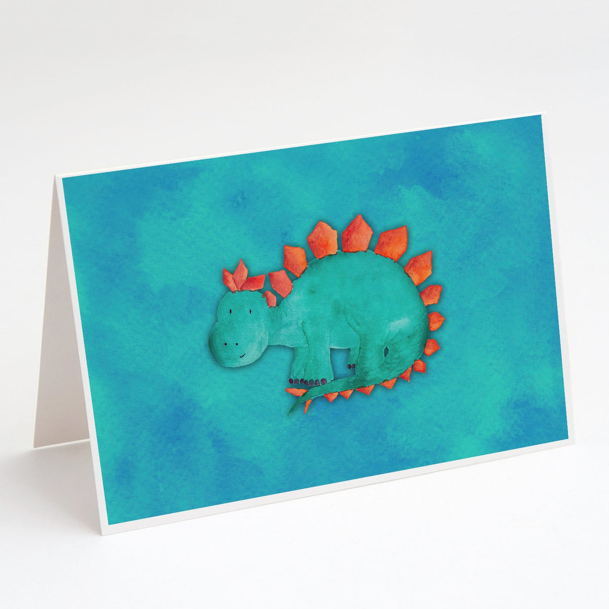 Buy this Stegosaurus Watercolor Greeting Cards and Envelopes Pack of 8