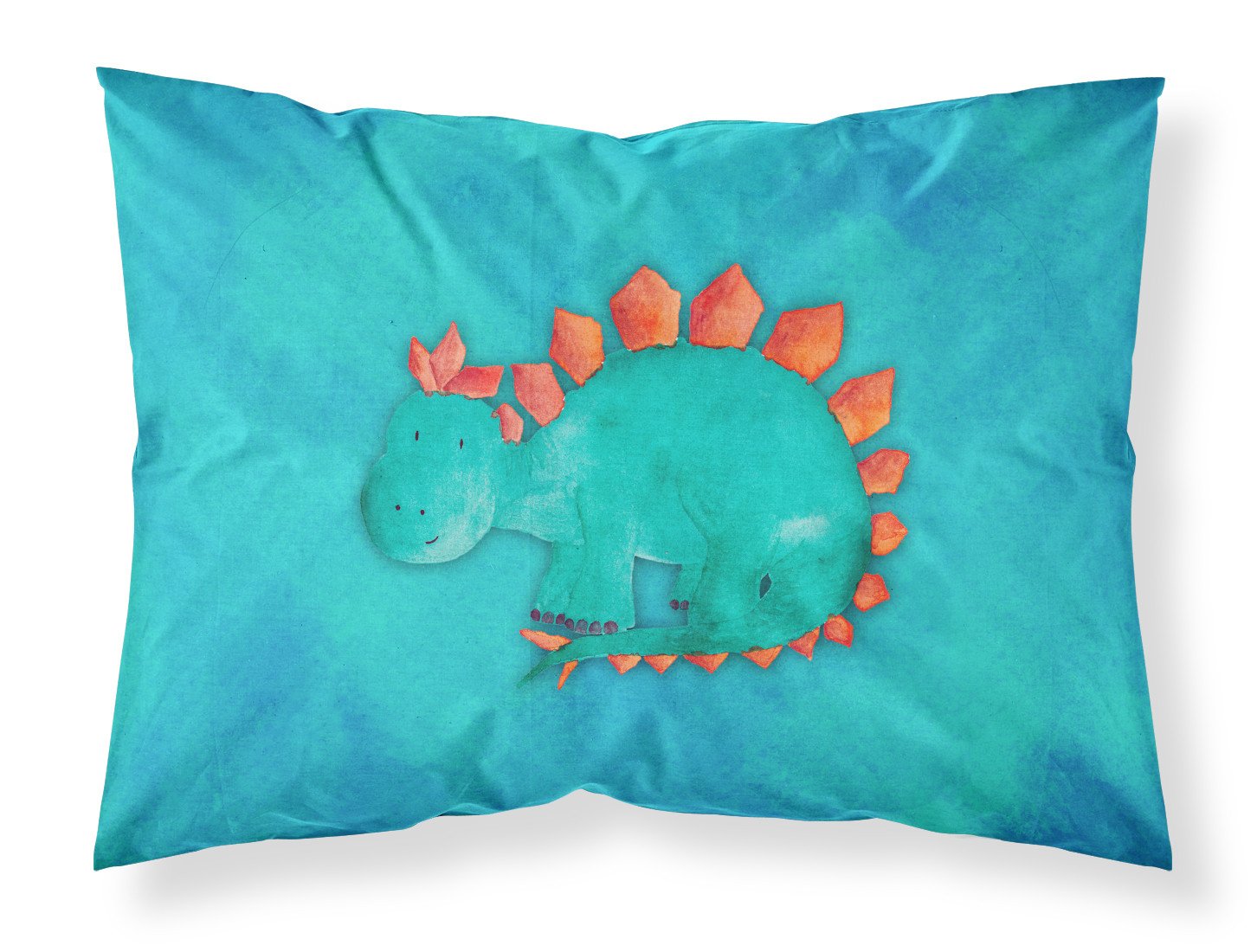 Stegosaurus Watercolor Fabric Standard Pillowcase BB7399PILLOWCASE by Caroline's Treasures