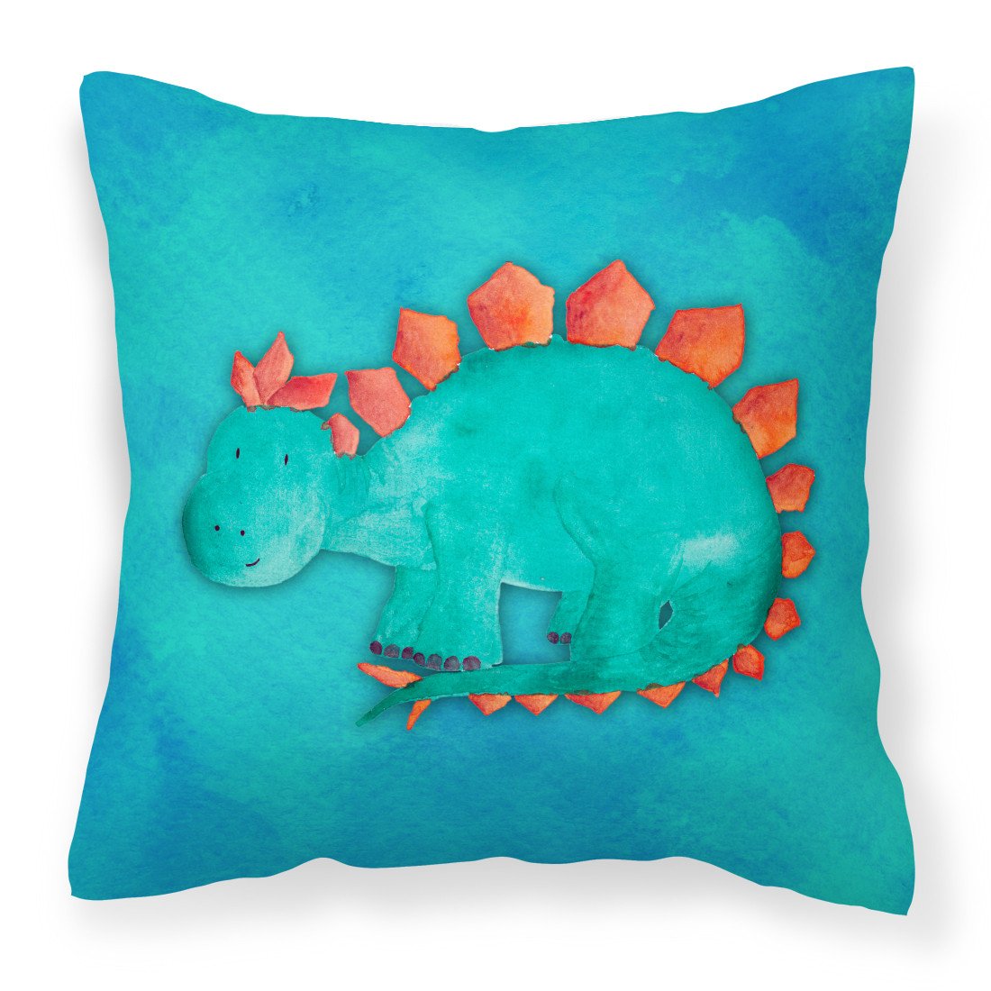 Stegosaurus Watercolor Fabric Decorative Pillow BB7399PW1818 by Caroline&#39;s Treasures