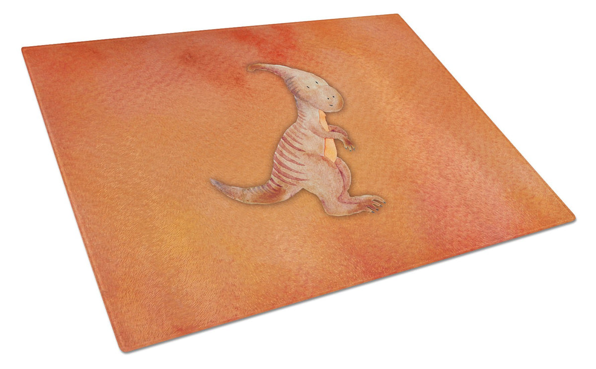 Parasaurolophus Watercolor Glass Cutting Board Large BB7400LCB by Caroline&#39;s Treasures