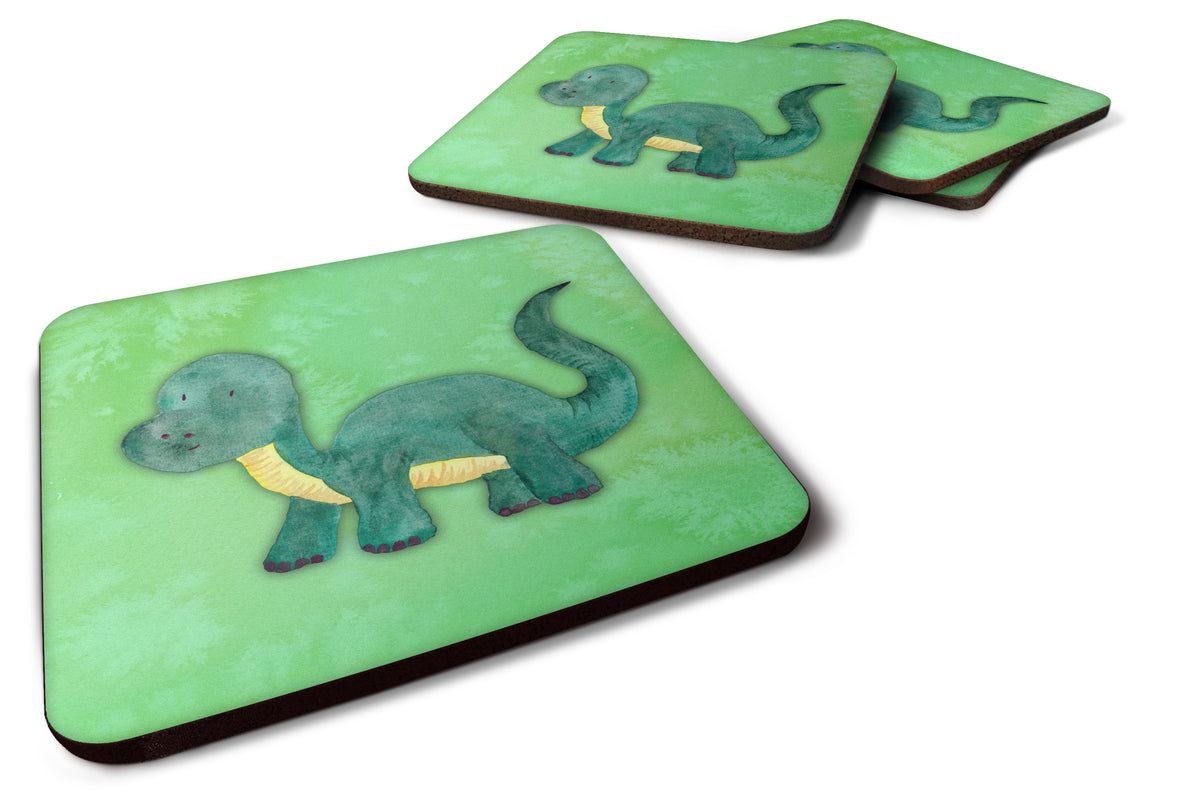Brontosaurus Watercolor Foam Coaster Set of 4 BB7404FC - the-store.com