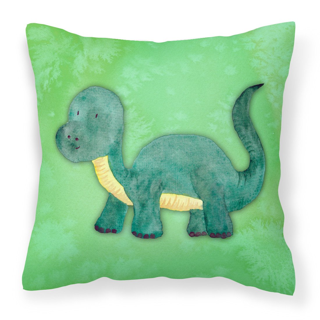 Brontosaurus Watercolor Fabric Decorative Pillow BB7404PW1818 by Caroline&#39;s Treasures