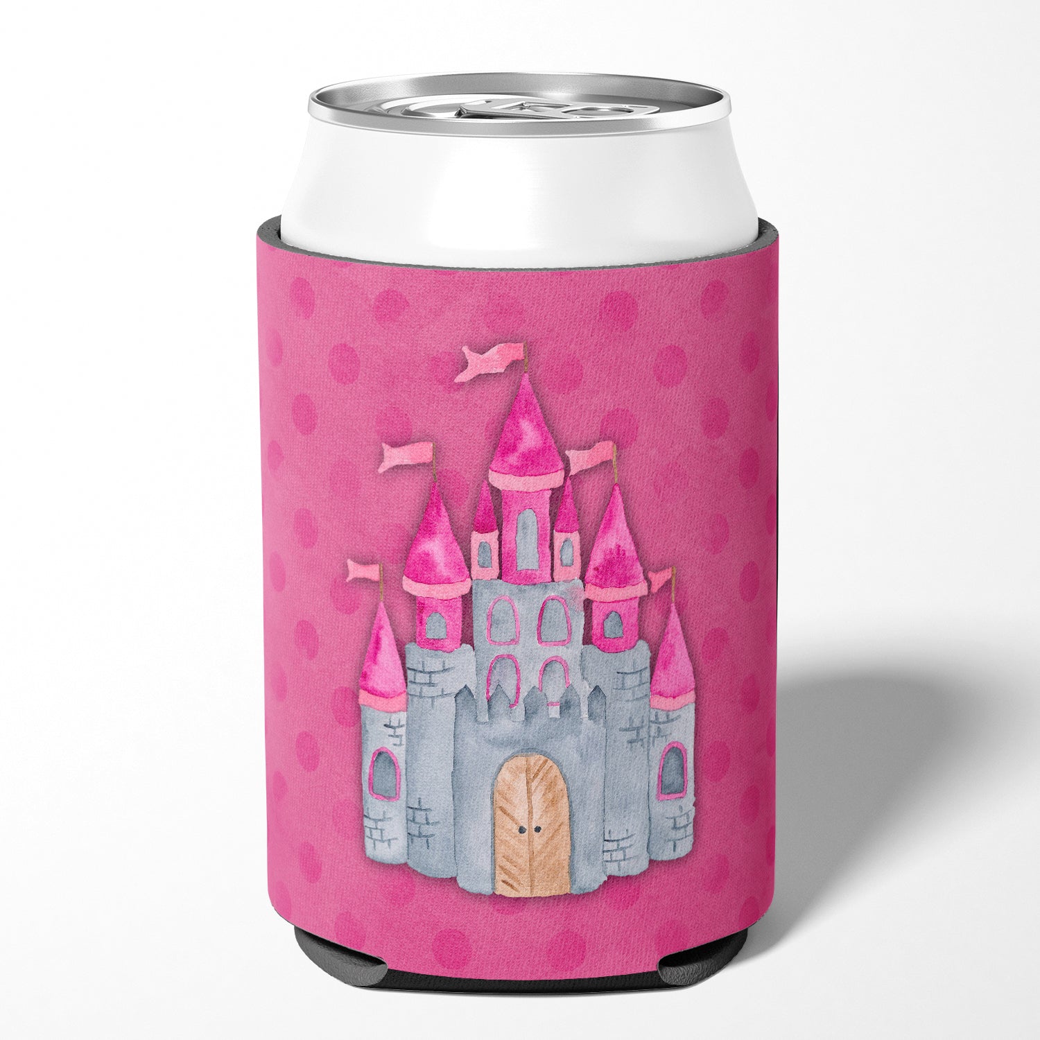 Princess Castle Watercolor Can or Bottle Hugger BB7405CC