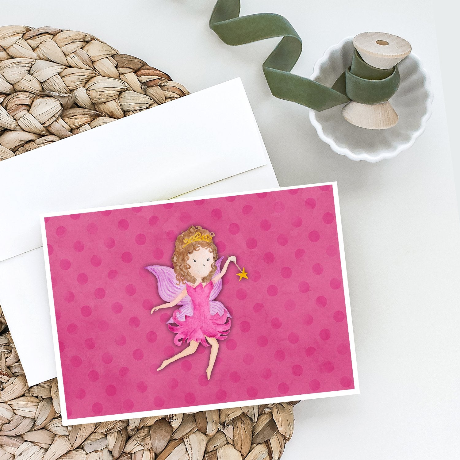 Buy this Fairy Princess Watercolor Greeting Cards and Envelopes Pack of 8