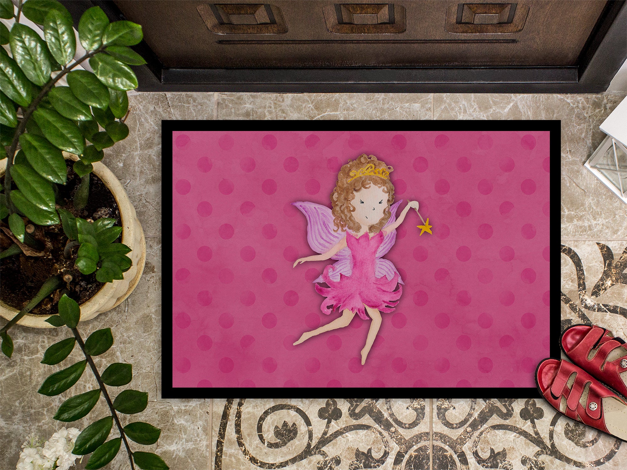 Fairy Princess Watercolor Indoor or Outdoor Mat 18x27 BB7406MAT - the-store.com