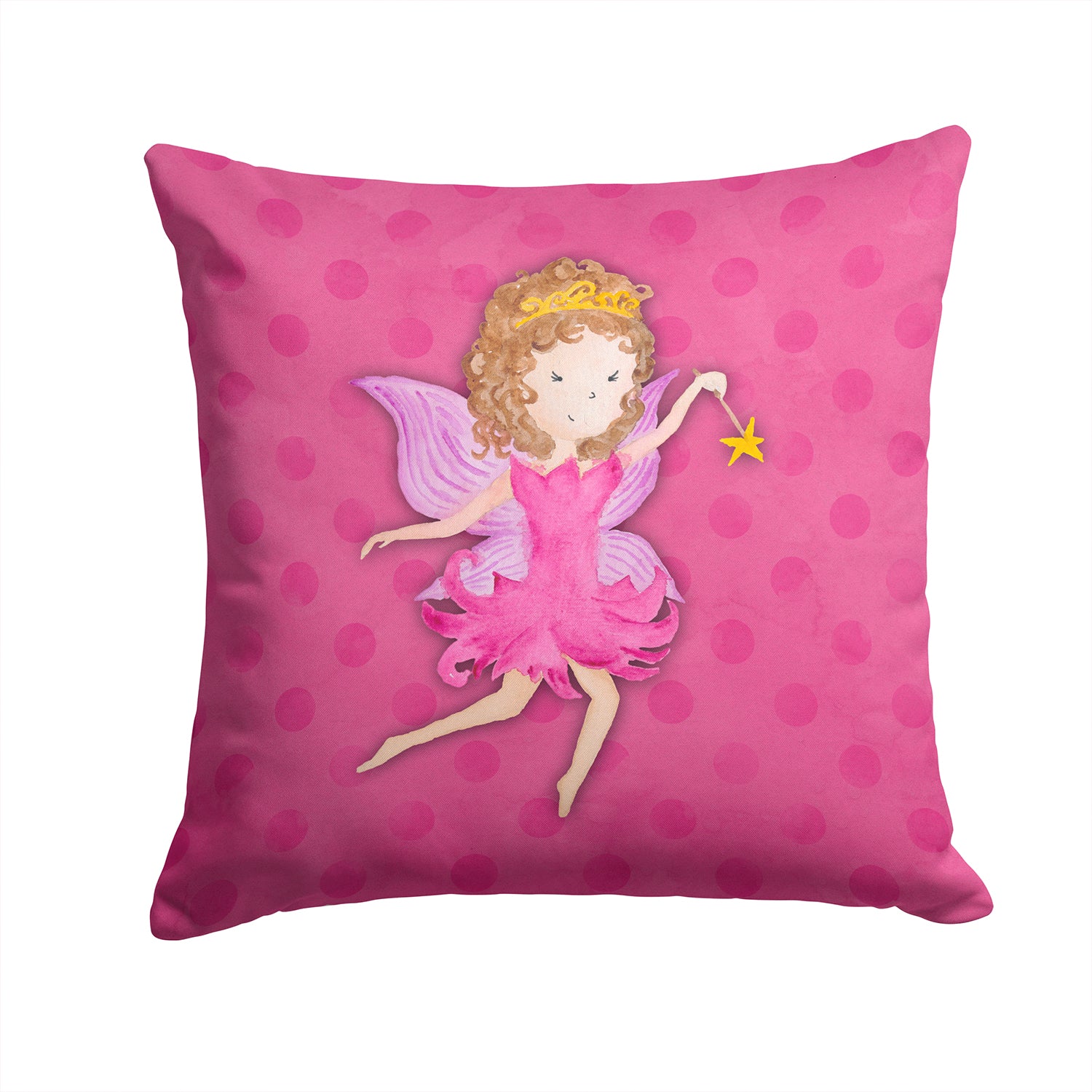 Fairy Princess Watercolor Fabric Decorative Pillow BB7406PW1414 - the-store.com