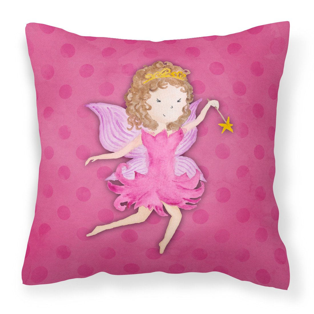 Fairy Princess Watercolor Fabric Decorative Pillow BB7406PW1818 by Caroline&#39;s Treasures