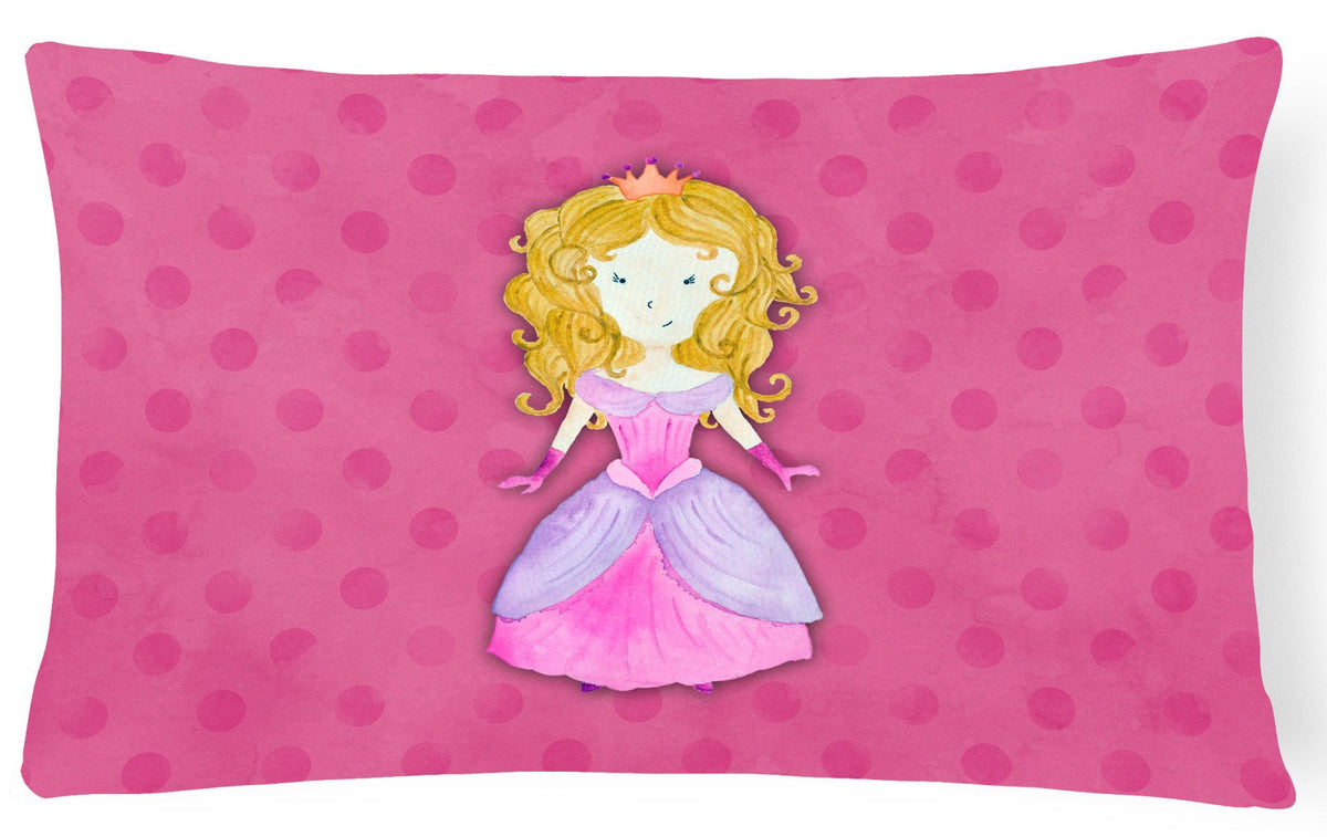 Princess Watercolor Canvas Fabric Decorative Pillow BB7407PW1216 by Caroline&#39;s Treasures