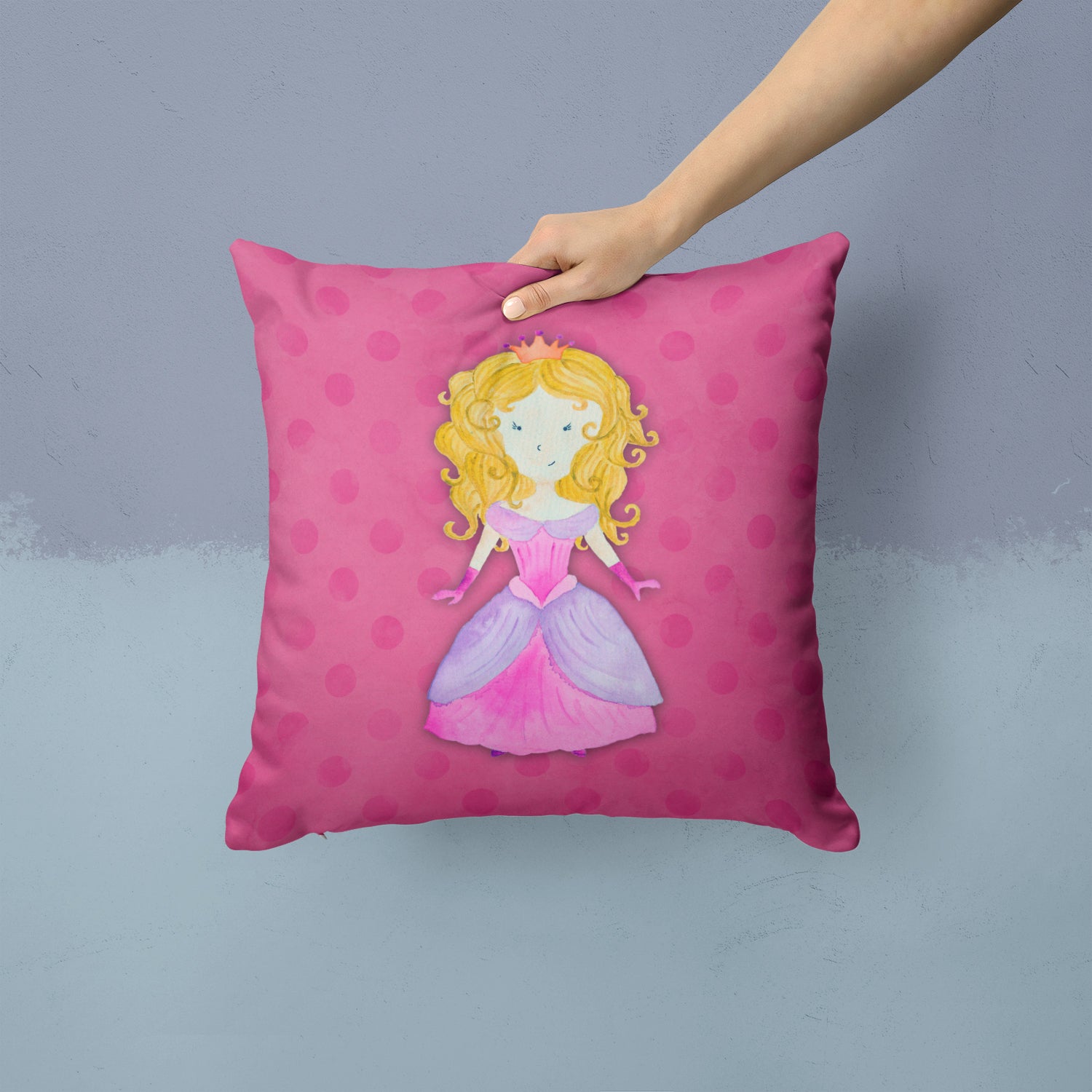 Princess Watercolor Fabric Decorative Pillow BB7407PW1414 - the-store.com