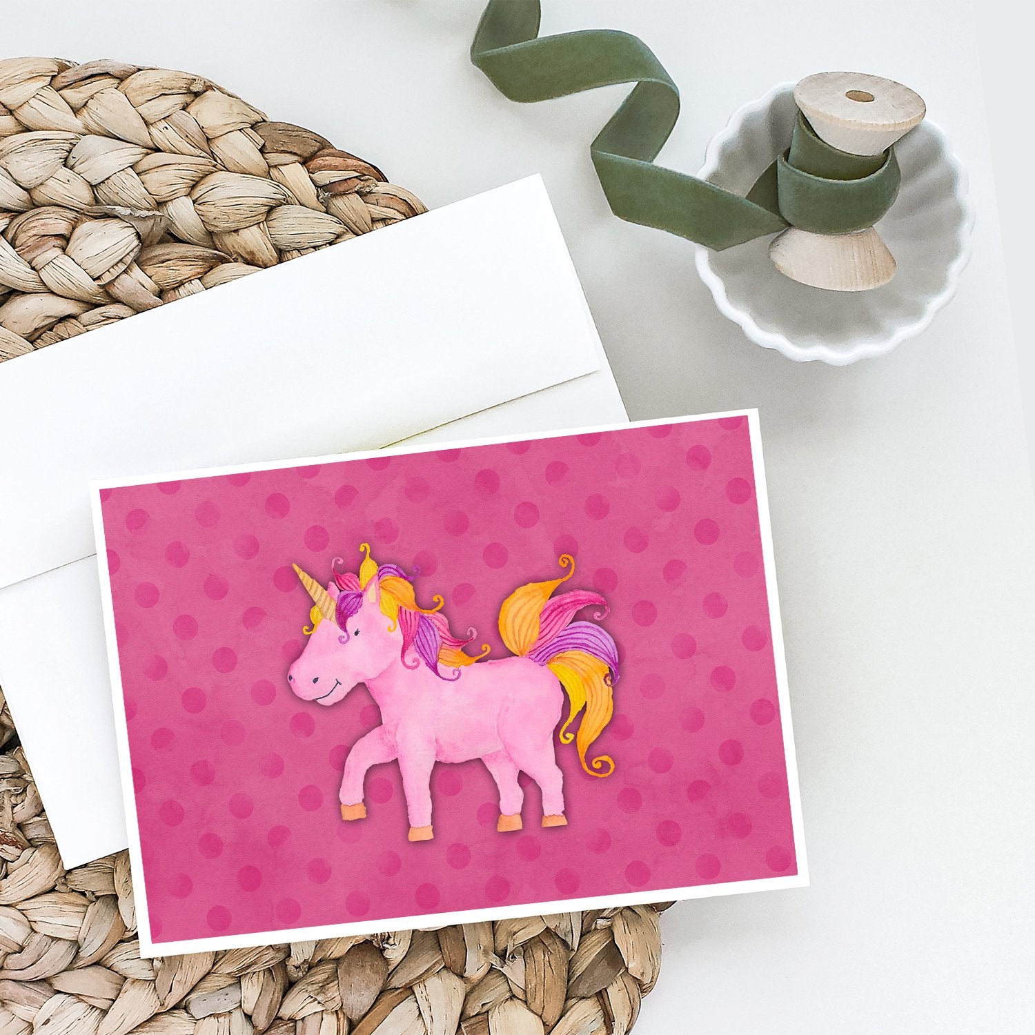 Buy this Unicorn Watercolor Greeting Cards and Envelopes Pack of 8