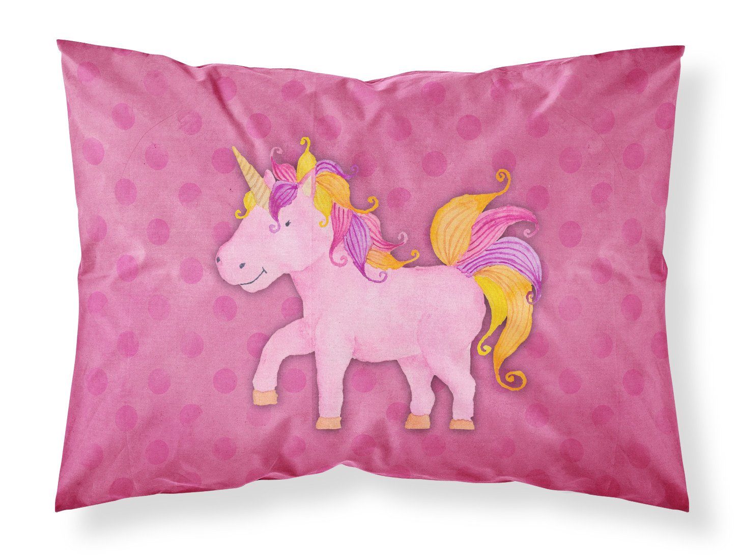 Unicorn Watercolor Fabric Standard Pillowcase BB7408PILLOWCASE by Caroline's Treasures