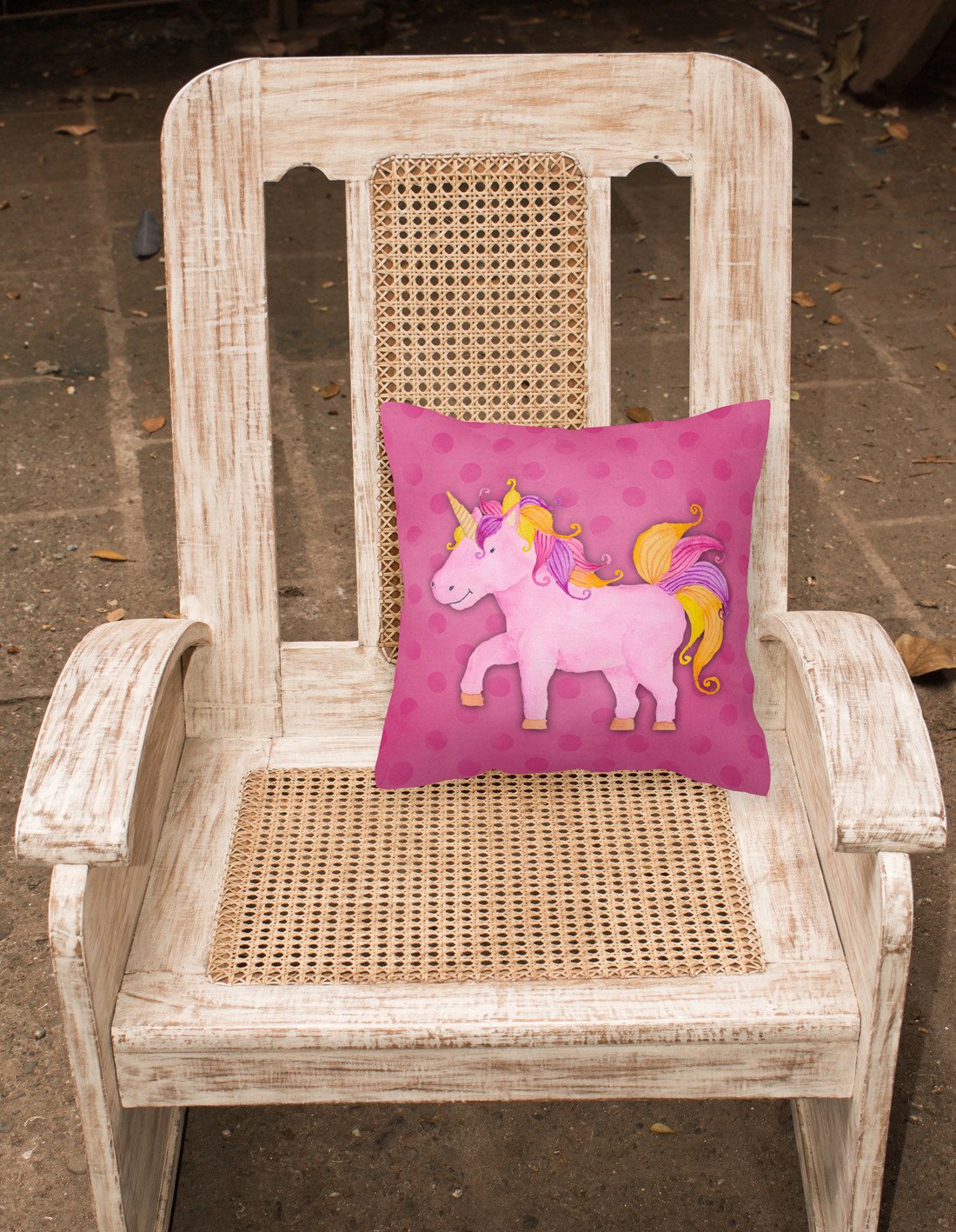 Unicorn Watercolor Fabric Decorative Pillow BB7408PW1818 by Caroline's Treasures