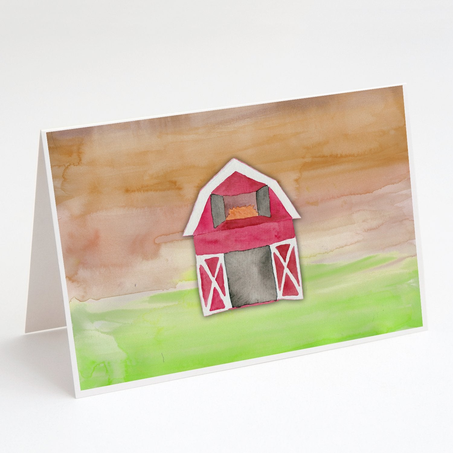 Buy this Barn Watercolor Greeting Cards and Envelopes Pack of 8
