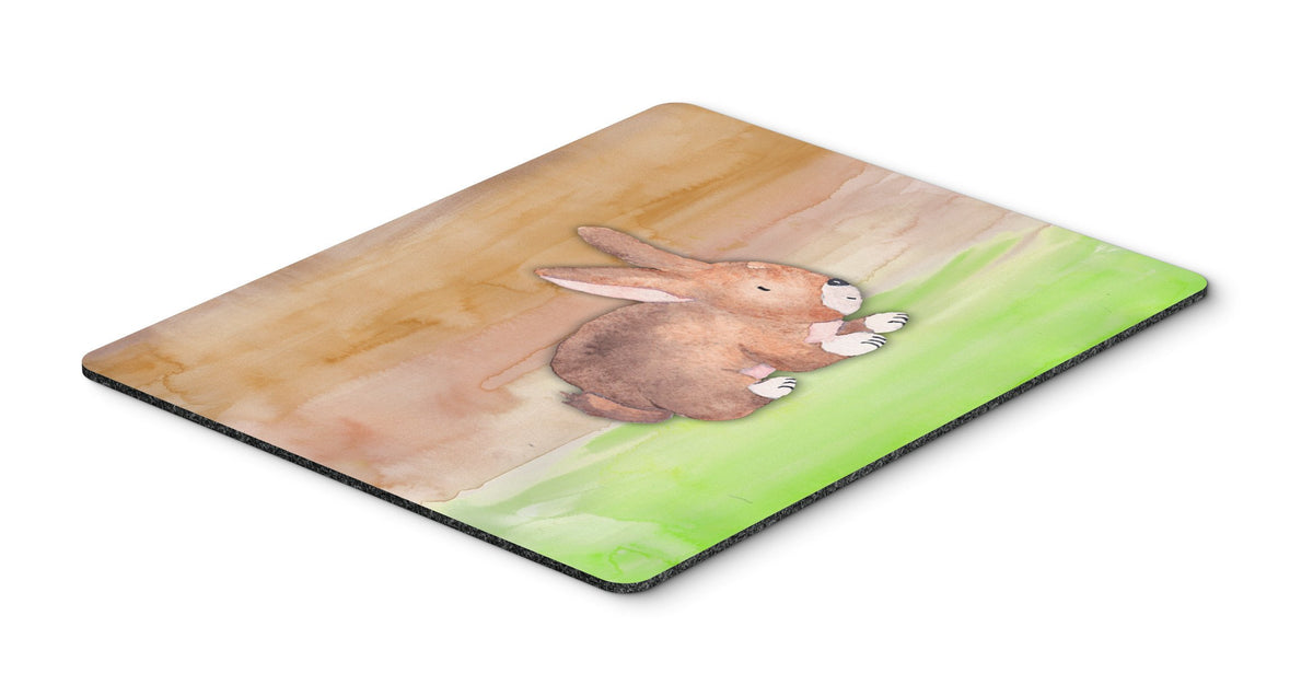 Rabbit Watercolor Mouse Pad, Hot Pad or Trivet BB7410MP by Caroline&#39;s Treasures