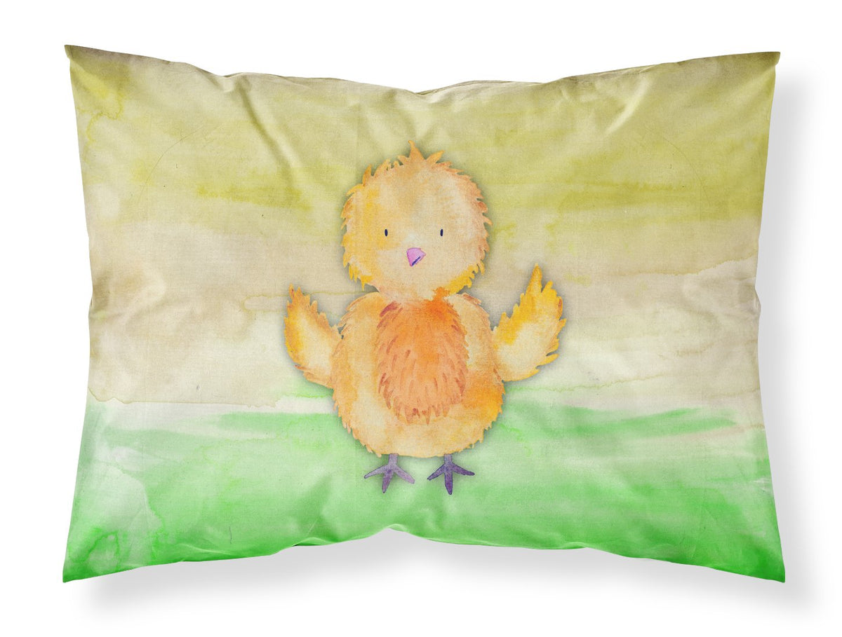 Chicken Watercolor Fabric Standard Pillowcase BB7411PILLOWCASE by Caroline&#39;s Treasures