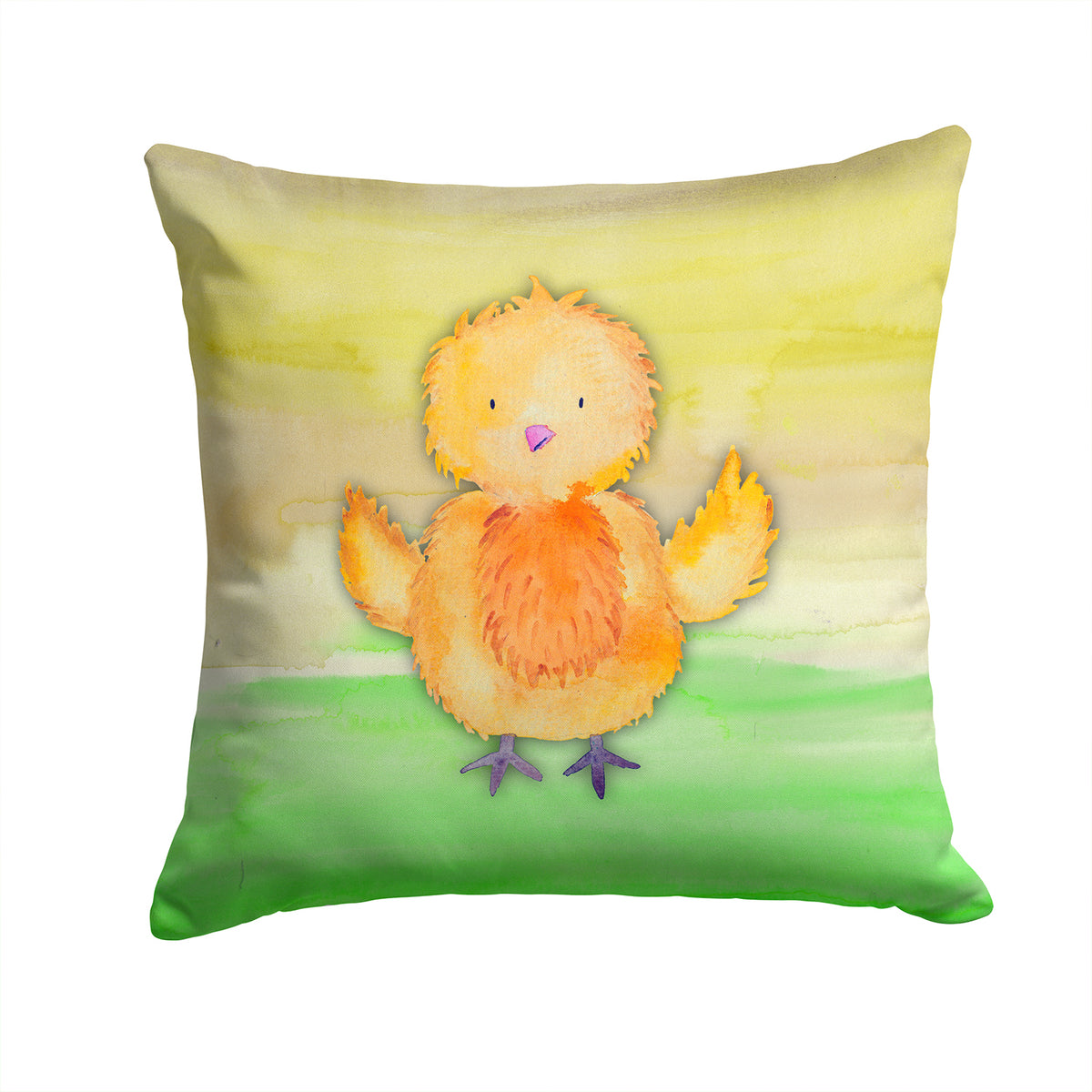 Chicken Watercolor Fabric Decorative Pillow BB7411PW1414 - the-store.com