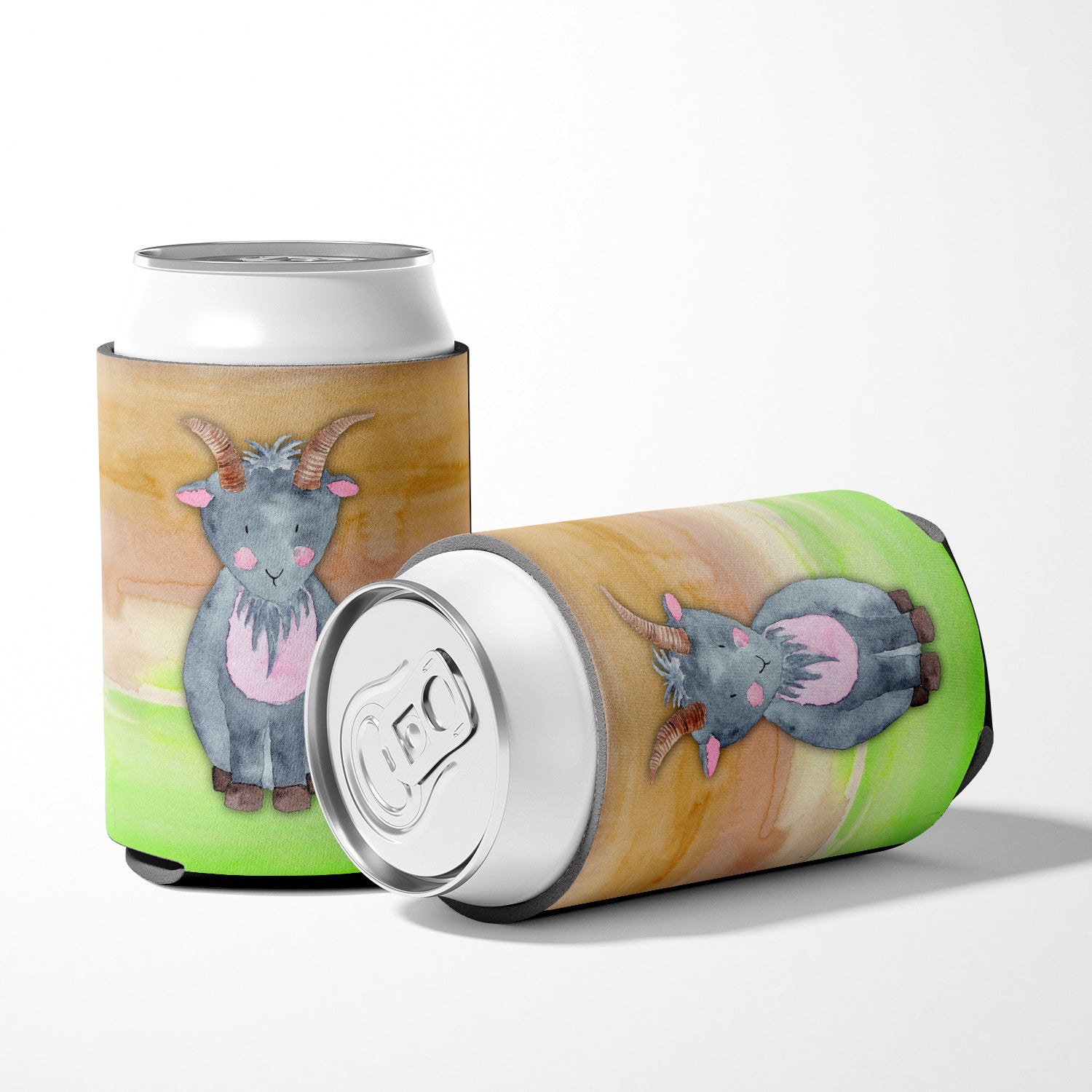 Goat Watercolor Can or Bottle Hugger BB7413CC  the-store.com.