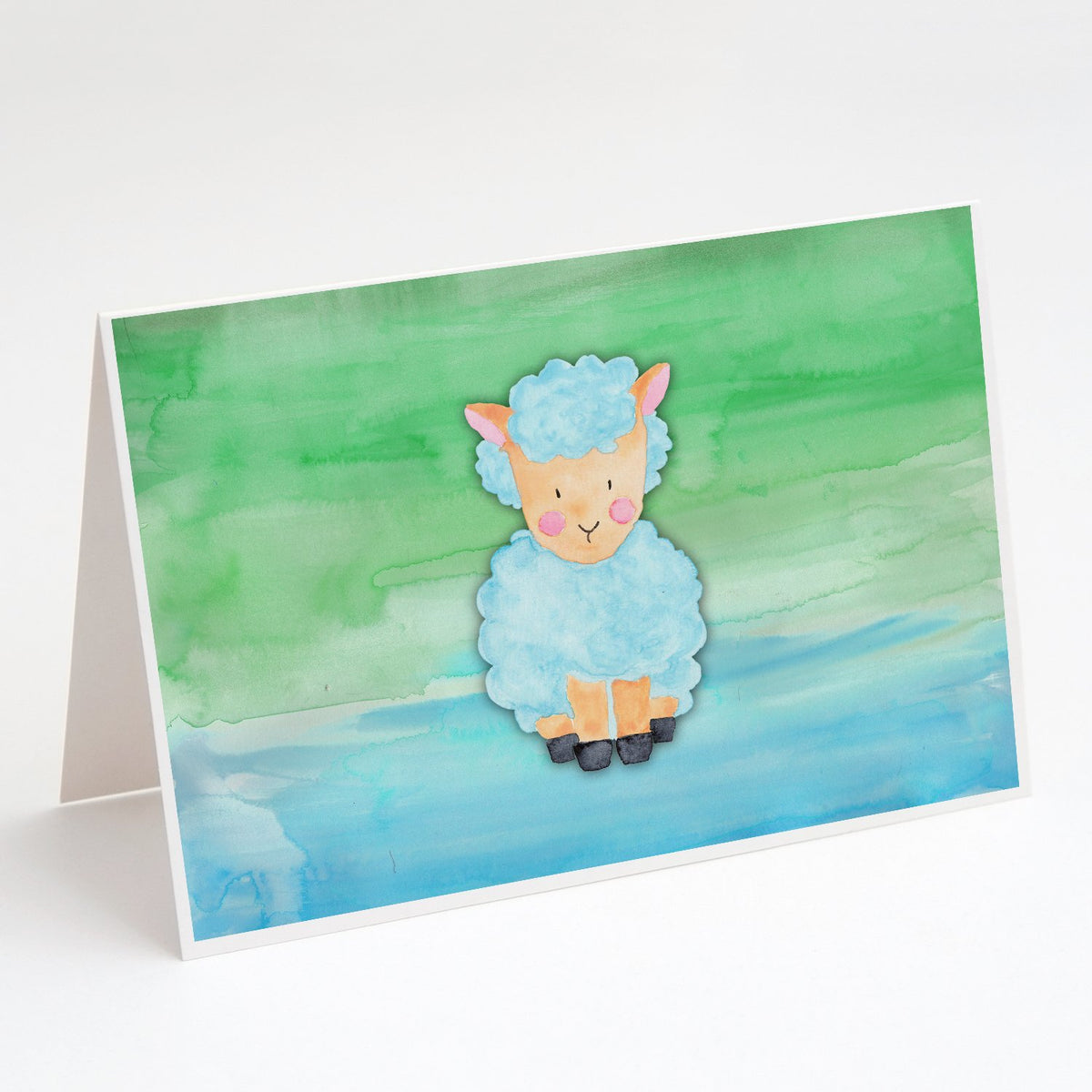 Buy this Sheep Lamb Watercolor Greeting Cards and Envelopes Pack of 8