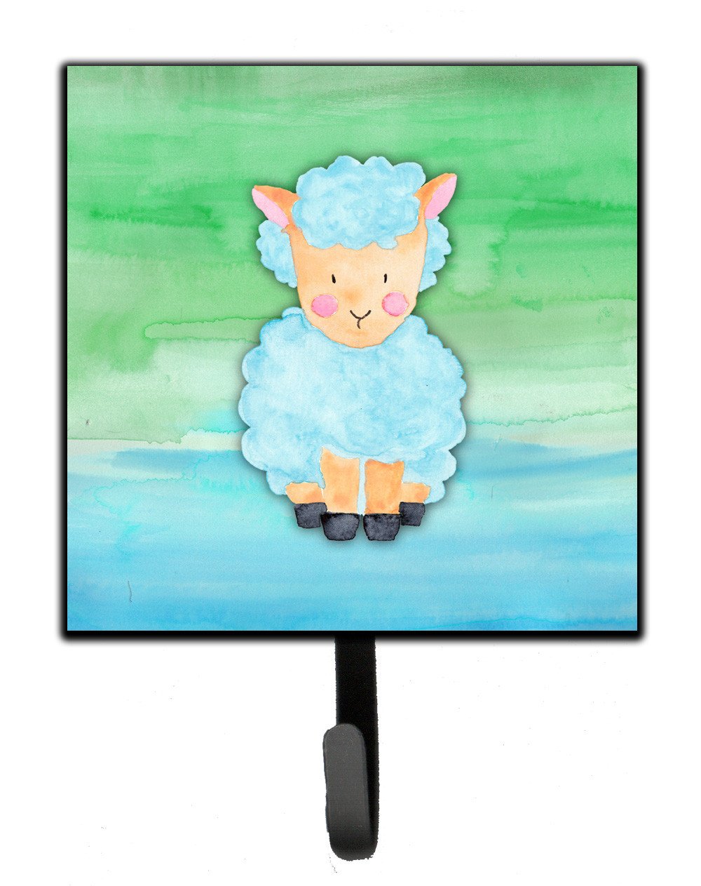 Sheep Lamb Watercolor Leash or Key Holder BB7414SH4 by Caroline&#39;s Treasures