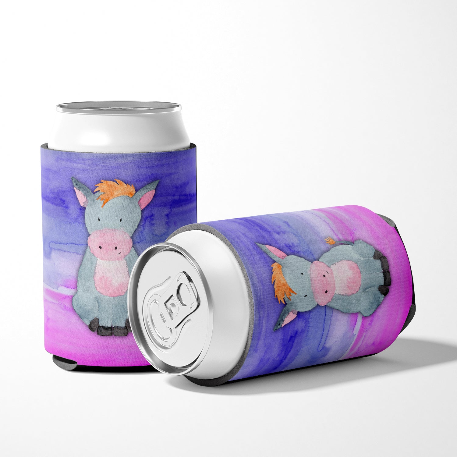 Donkey Watercolor Can or Bottle Hugger BB7415CC