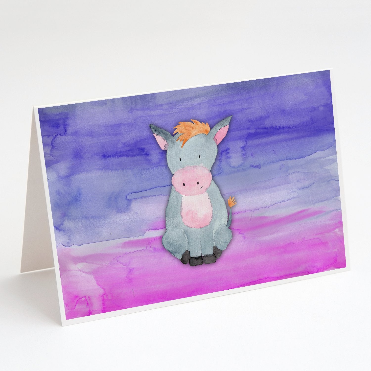 Buy this Donkey Watercolor Greeting Cards and Envelopes Pack of 8